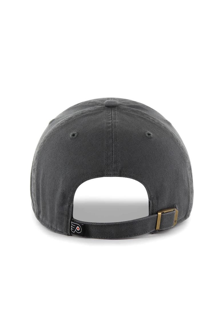 Men's '47 Charcoal Philadelphia Flyers Clean Up Adjustable Hat, Alternate, color, Charcoal