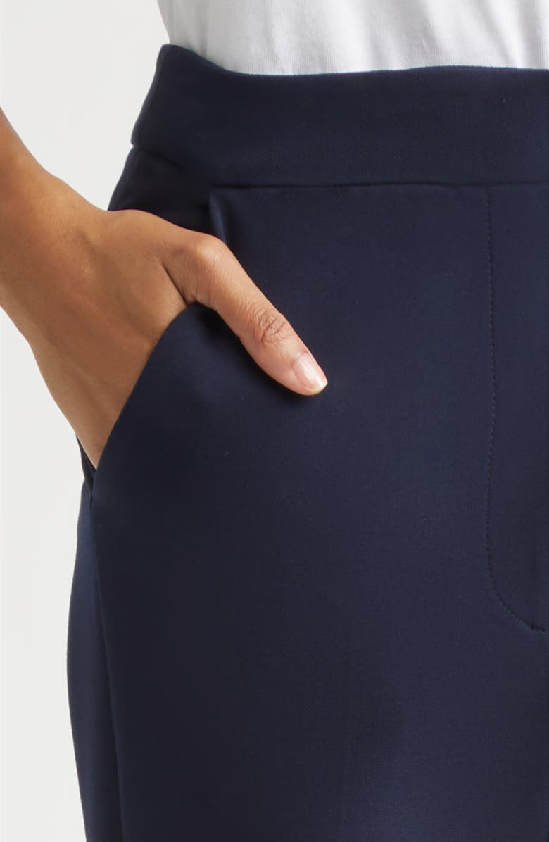 Veronica Beard Arden High Waist Flare Leg Pants, Alternate, color, Navy