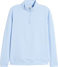 Peter Millar Perth Stripe Quarter Zip Performance Pullover