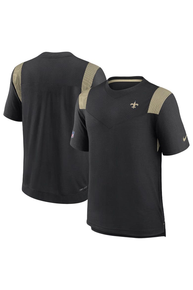 Men's Nike Black New Orleans Saints Sideline Tonal Logo Performance Player T-Shirt, Main, color, Black