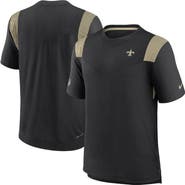 Nike Men's Nike Black New Orleans Saints Sideline Tonal Logo Performance Player T-Shirt