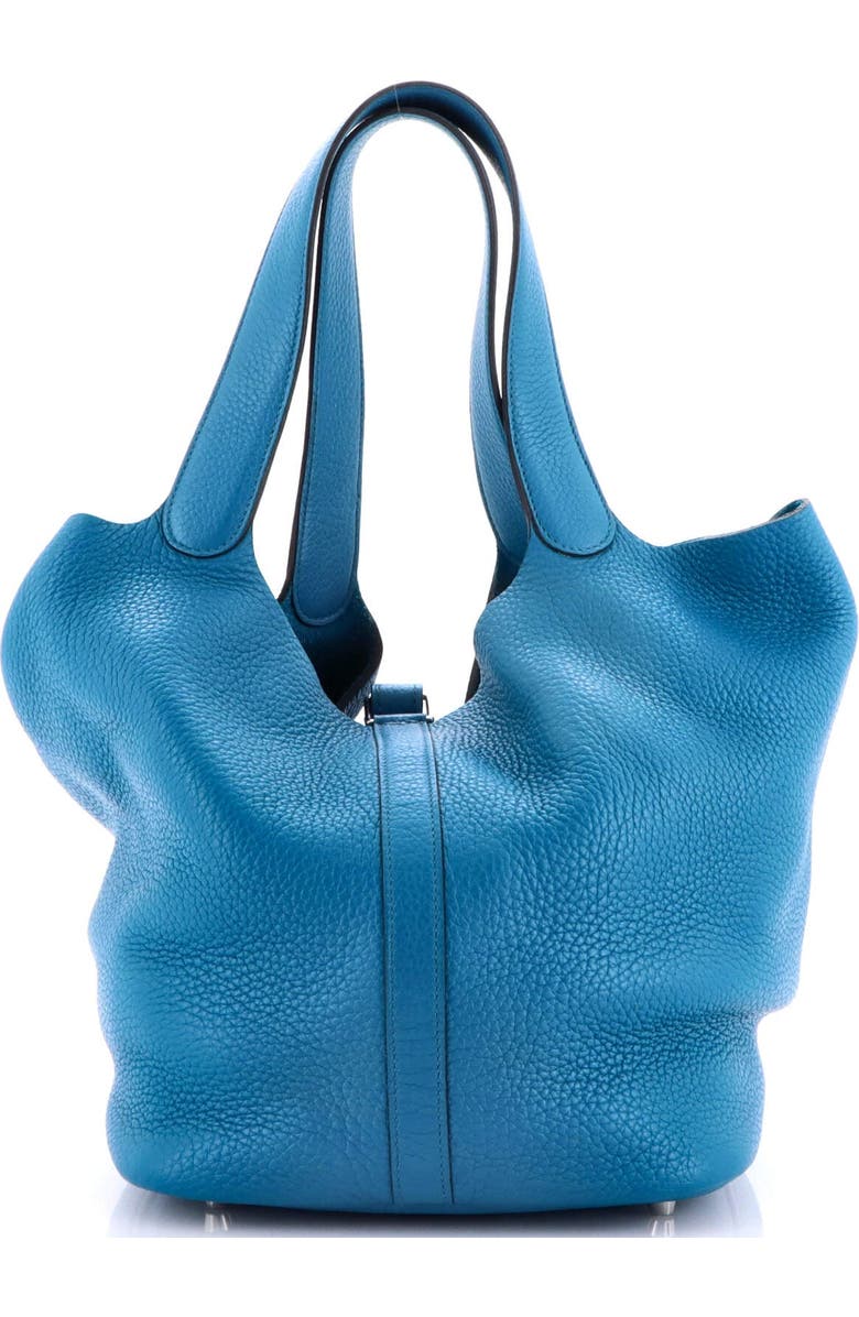 Pre-Owned Hermes Picotin Lock Bag Clemence GM, Alternate, color, Bleu Izmir