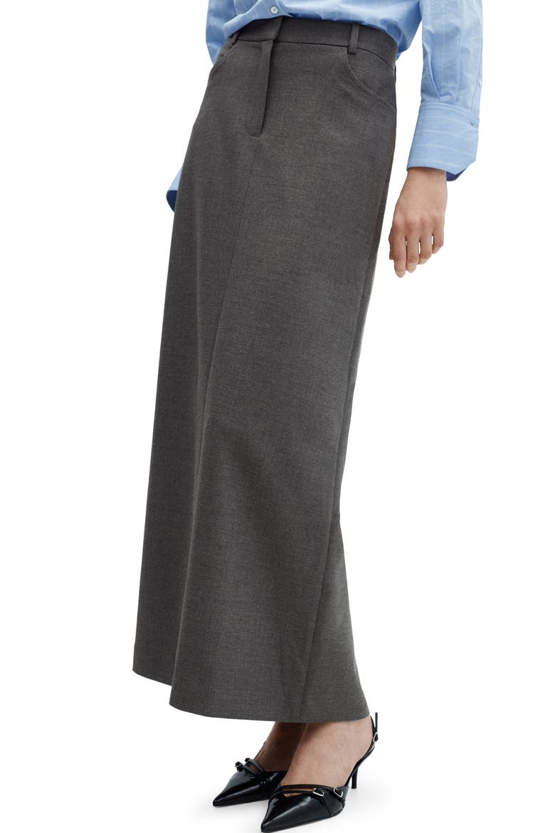 Back Slit Skirt, Main, color, GREY