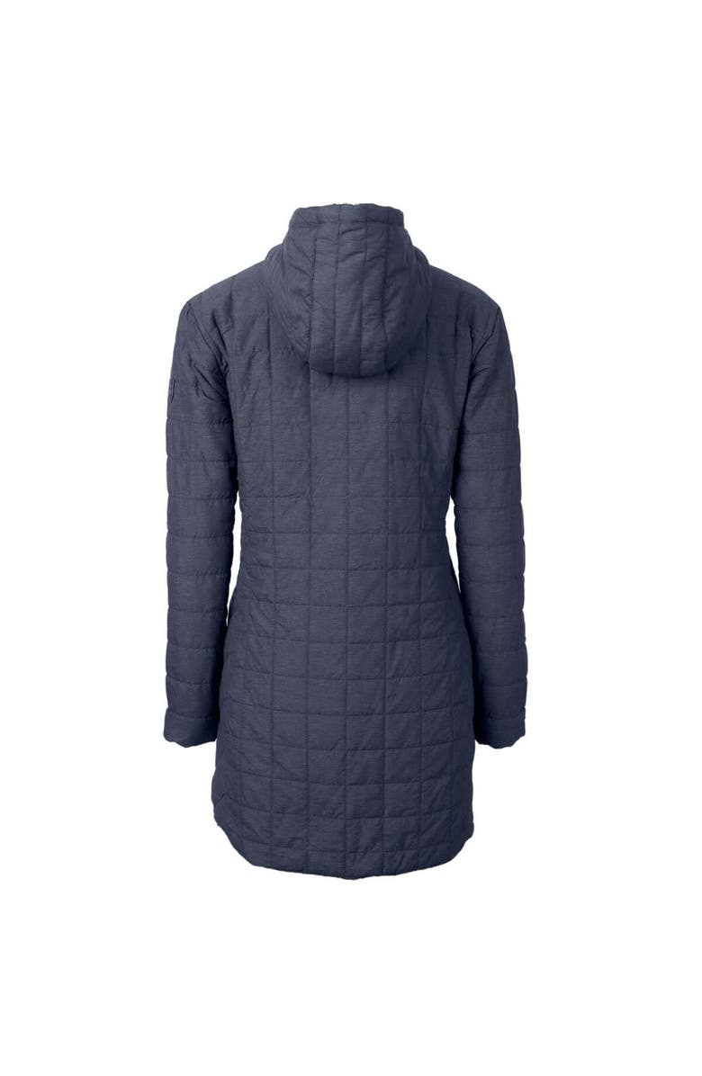 Cutter & Buck Women's Cutter & Buck Heather Navy Seattle Seahawks Rainier Primaloft Eco Hooded Long Lightweight Coat, Alternate, color, 