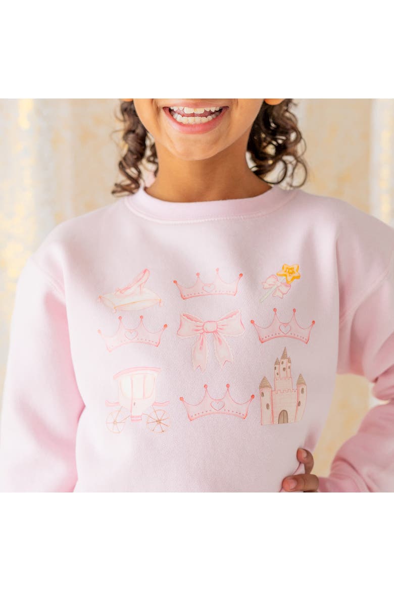 Princess Cutie Sweatshirt, Alternate, color, Ballet Pink