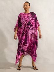 Live Unlimited Animal Print Kaftan Dress
