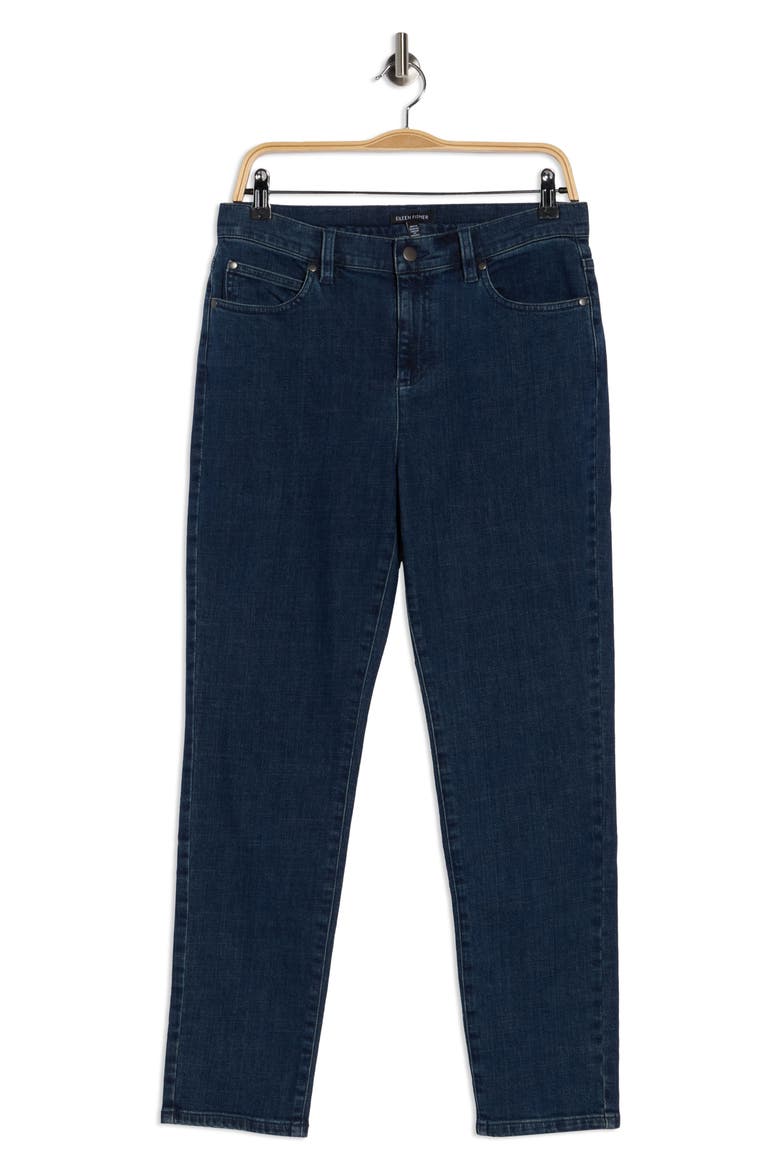High Waist Slim Ankle Jeans, Alternate, color, MDNGO