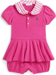 Ralph Lauren Stretch Cotton Shortall, Infant