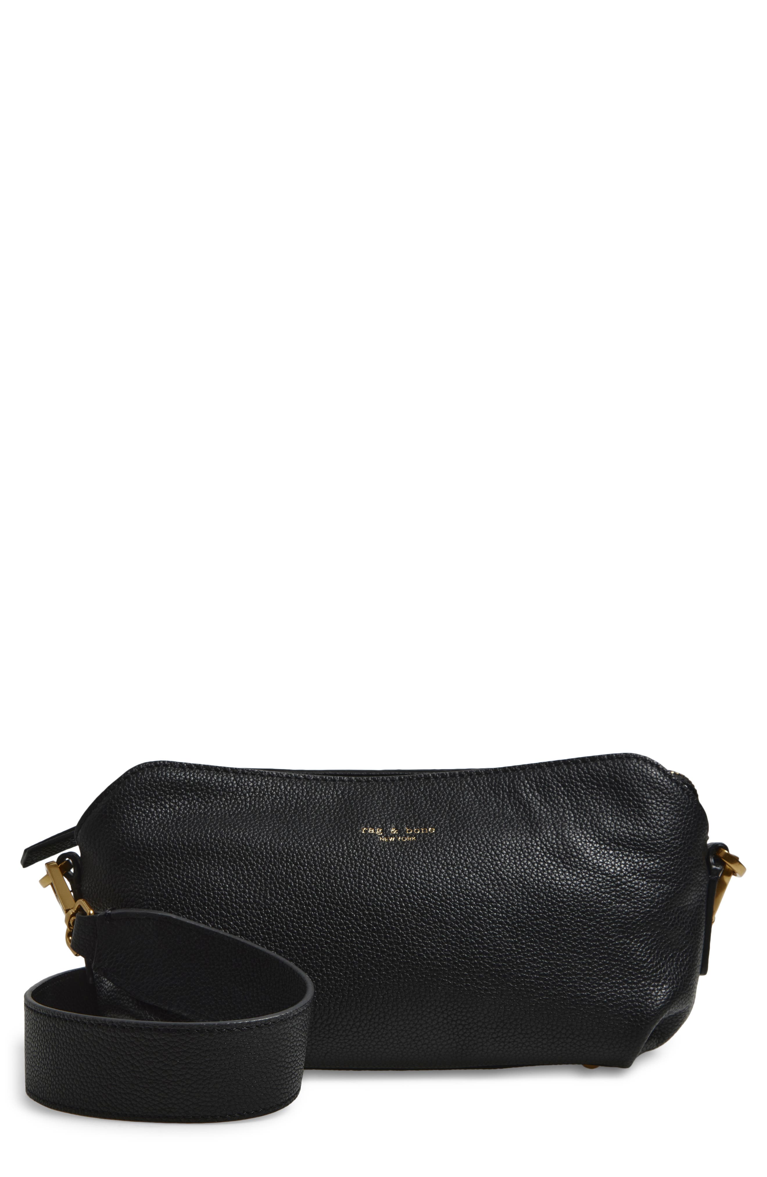 rag & bone Gramercy Leather Crossbody Bag, Main, color, 