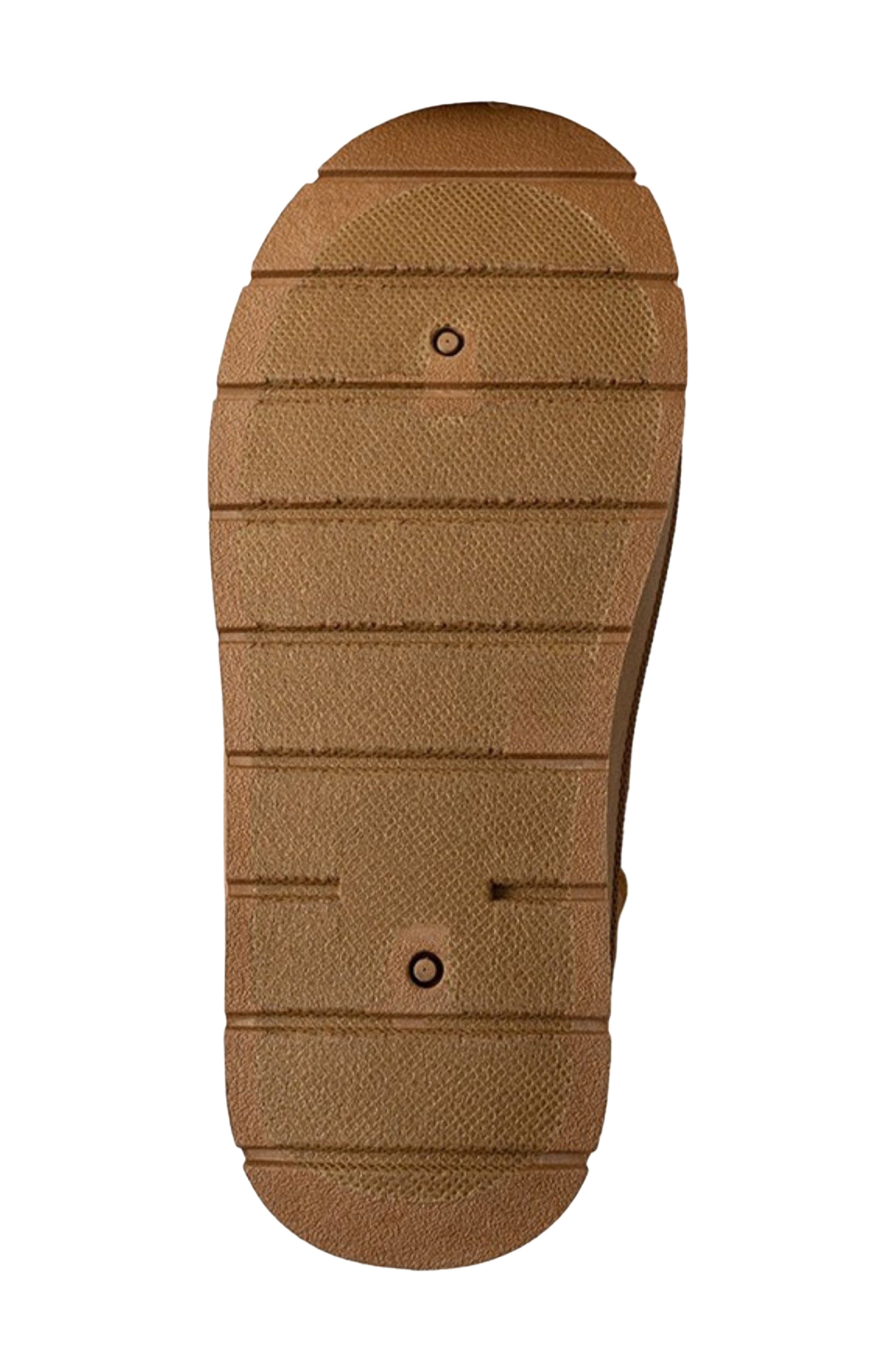 Kids' Embroidered Faux Suede Boot, Alternate, color, COGNAC