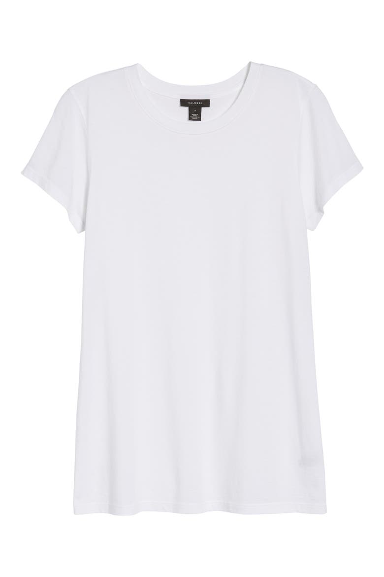 Short Sleeve Crewneck Tee, Main, color, WHITE