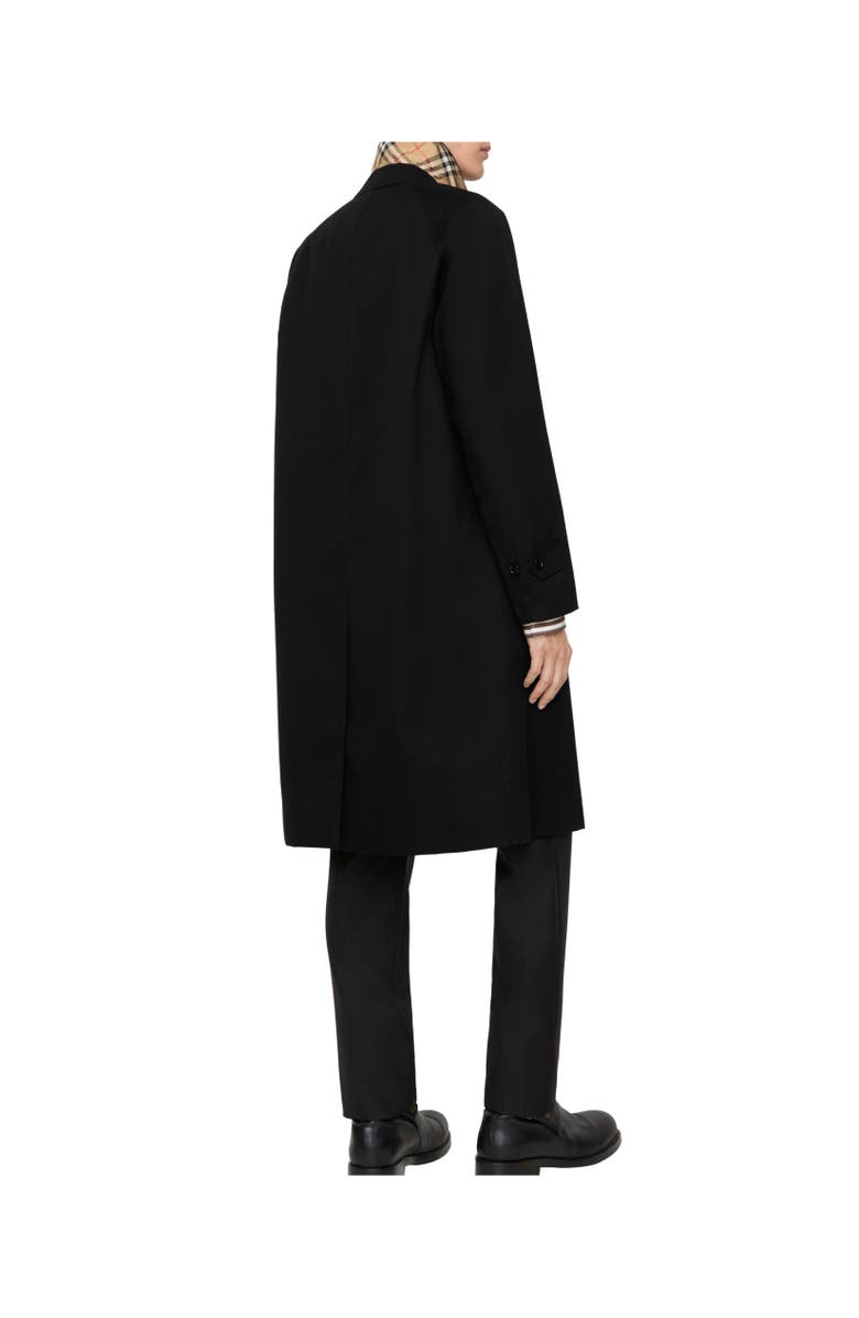Burberry Long Camden Heritage Car Coat, Alternate, color, Black