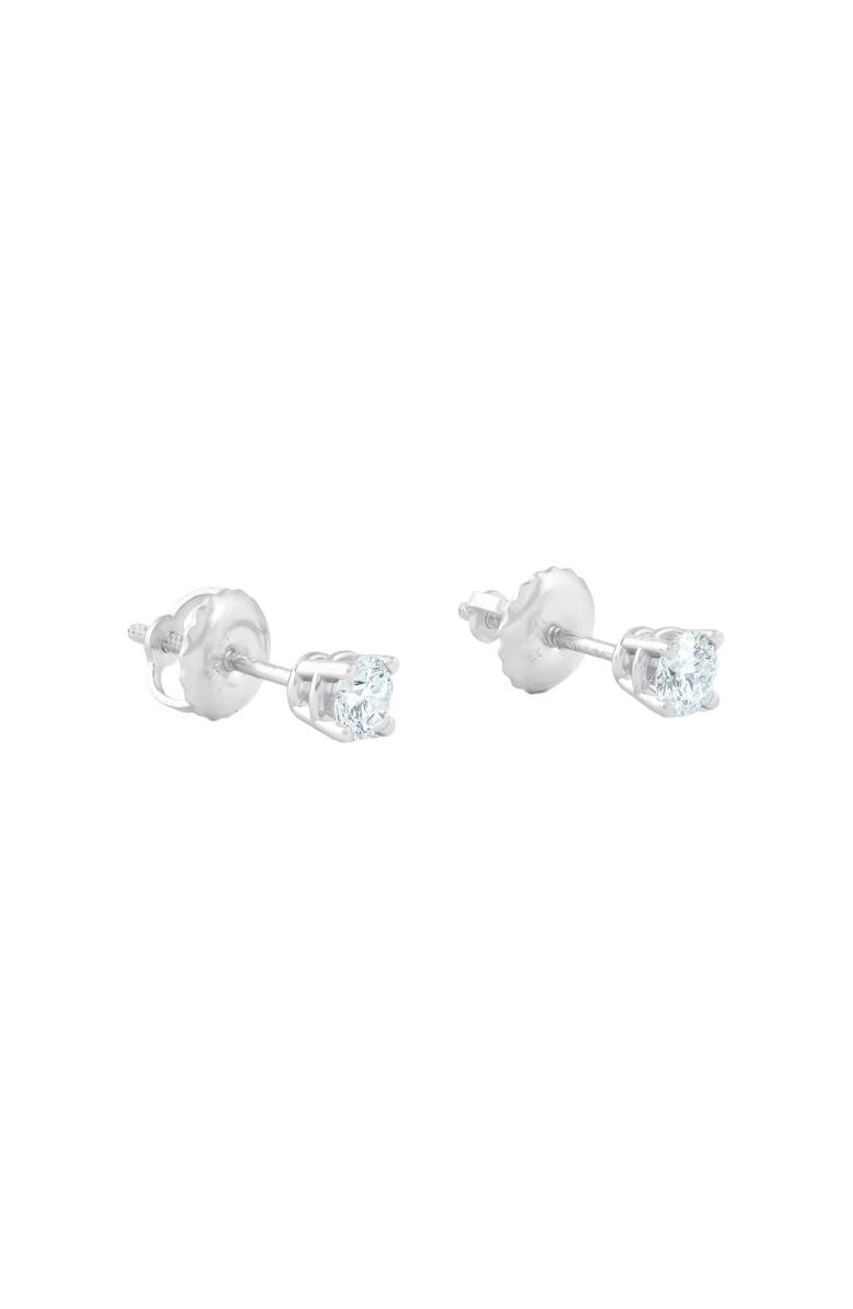 Bliss Diamond 1/3 Ct Screw Back Diamond Studs 14k Gold Lab Grown Earrings, Alternate, color, 14K White Gold