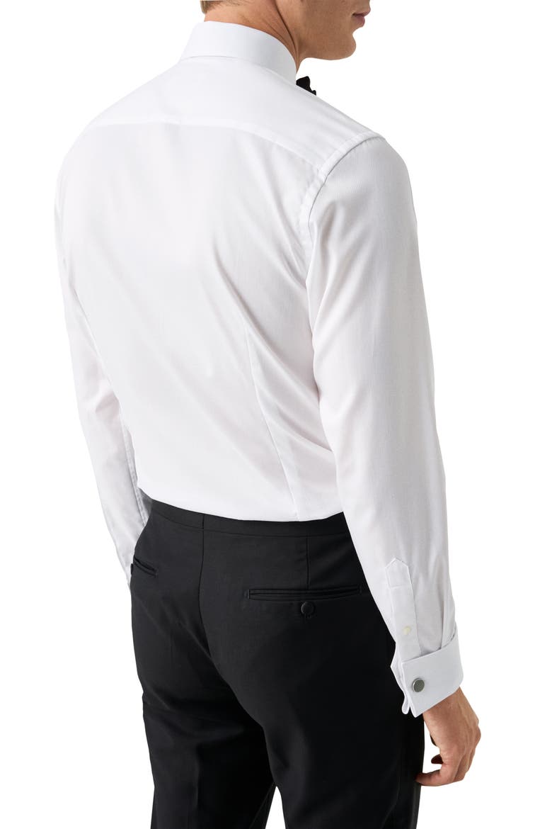 Slim Fit Striped Bib Tuxedo Shirt, Alternate, color, WHITE