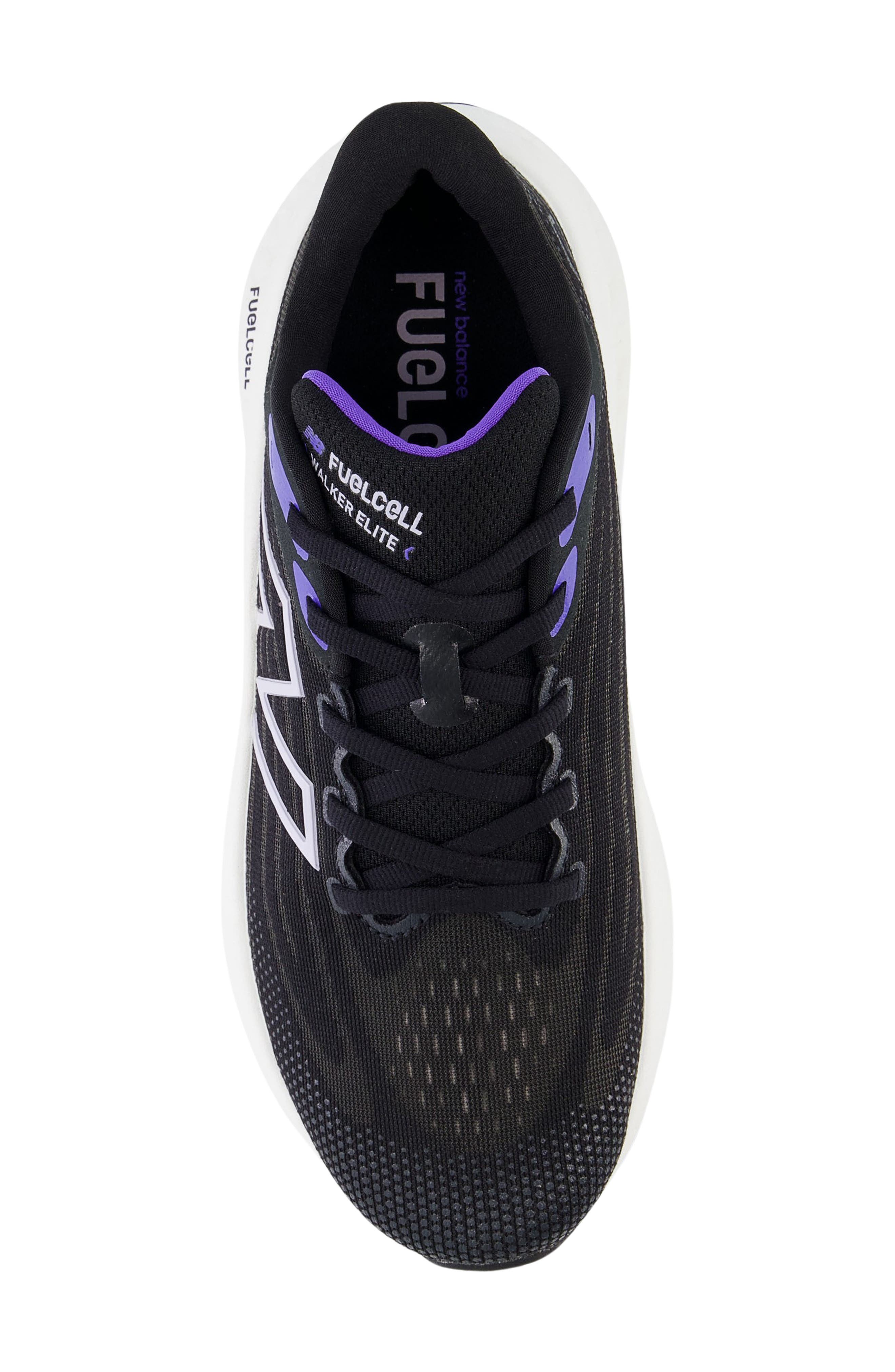 New Balance FuelCell Walker Elite Sneaker, Alternate, color, Black/ Electric Indigo