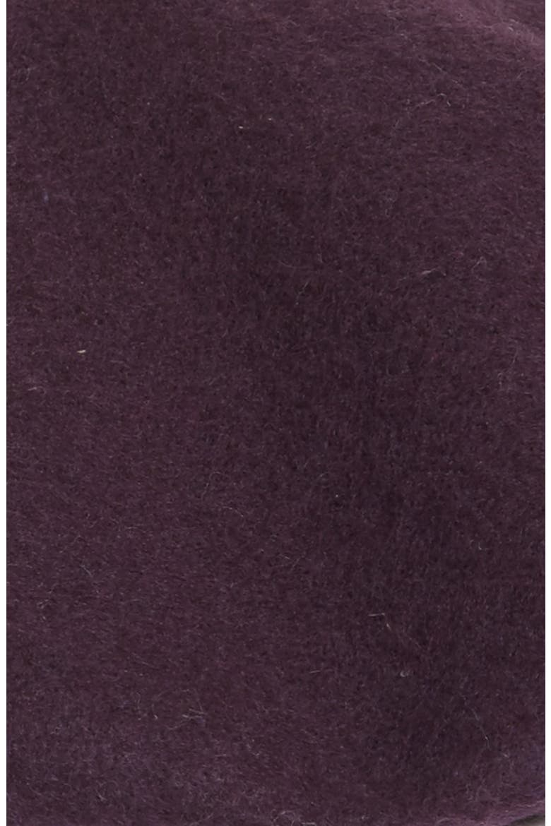 Wool Blend Beret, Alternate, color, BURGUNDY STEM