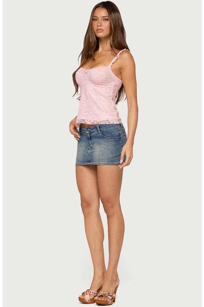 Frankie Lace Babydoll Tank Top, Alternate, color, PINK
