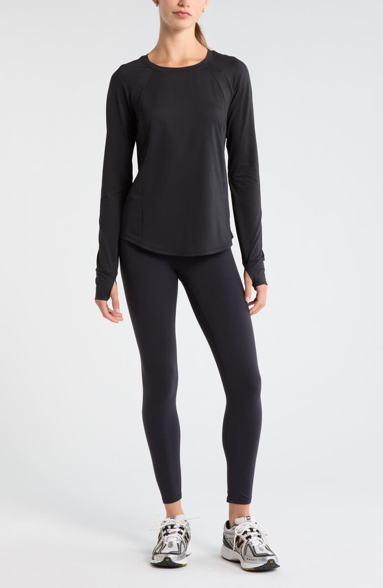 Zella Rally Mesh Top, Alternate, color, Black