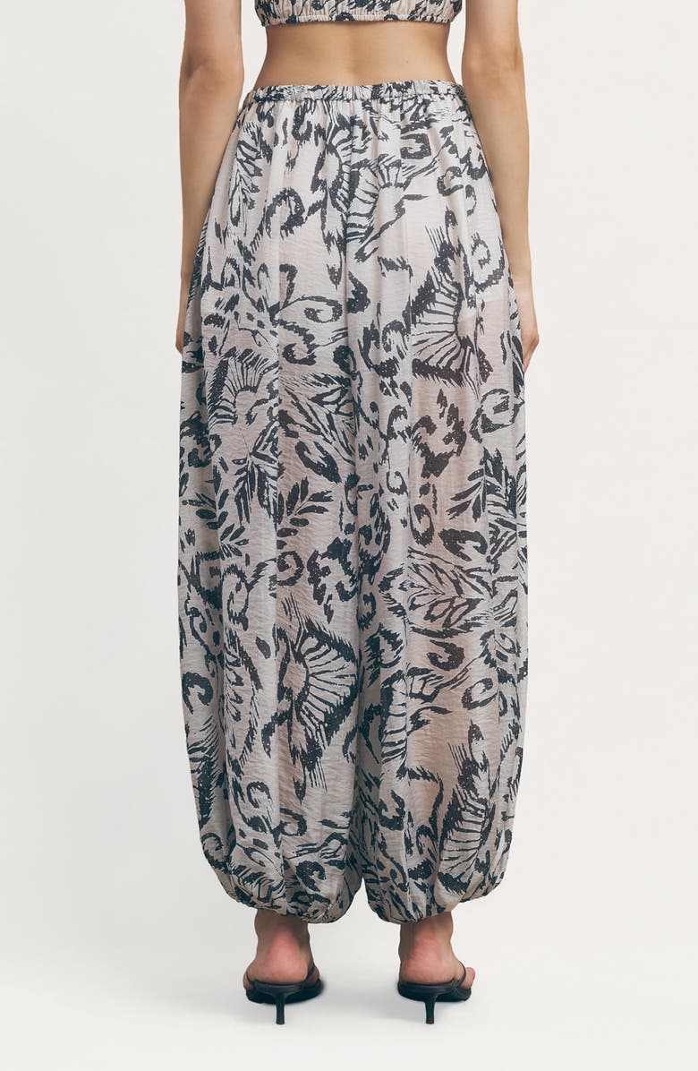 MAUDE CLUB Talia Balloon Pants, Alternate, color, Monarch Print
