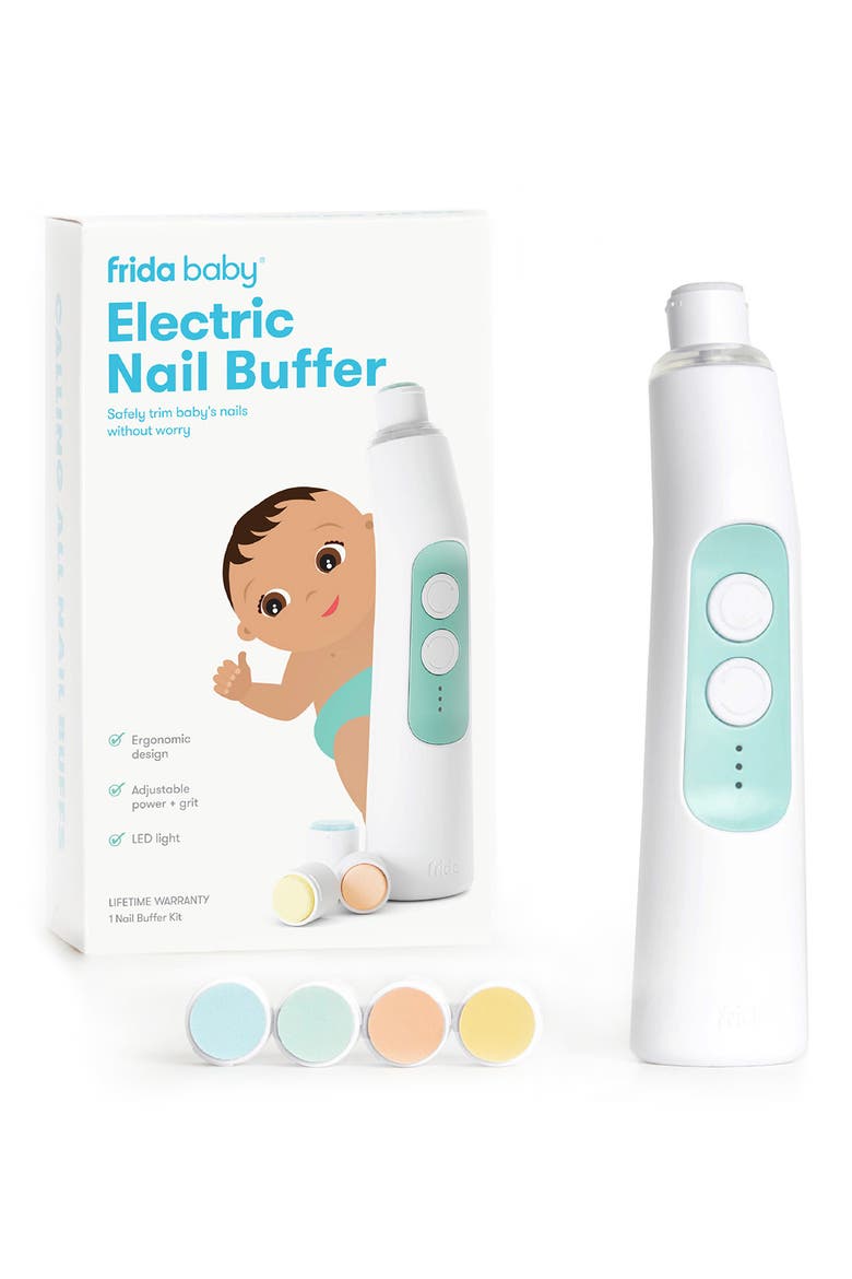Electric Nail Buffer, Alternate, color, WHITE
