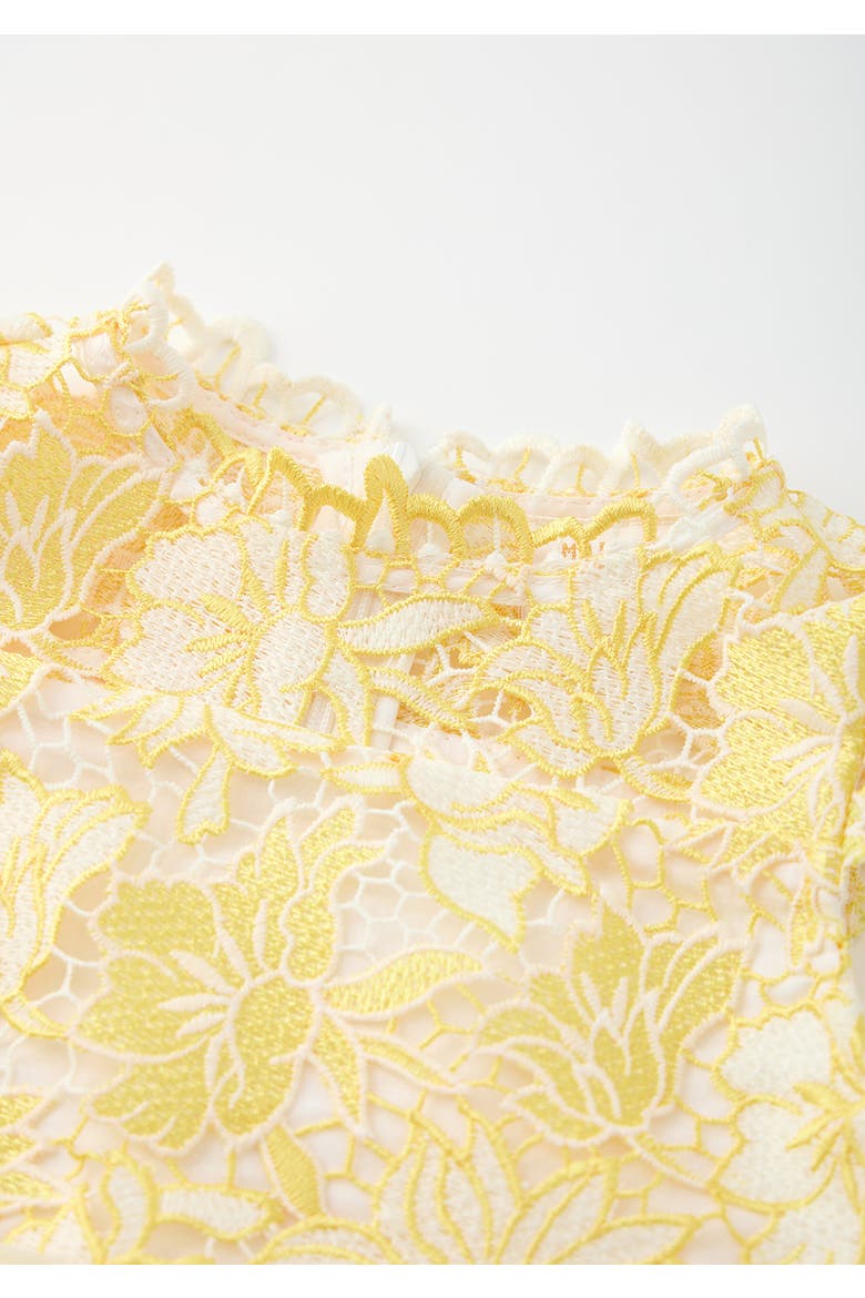 Cassandra Embroidered Mini Dress, Alternate, color, Yellow