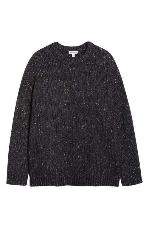 Nordstrom Metallic Crewneck Sweater In Gray