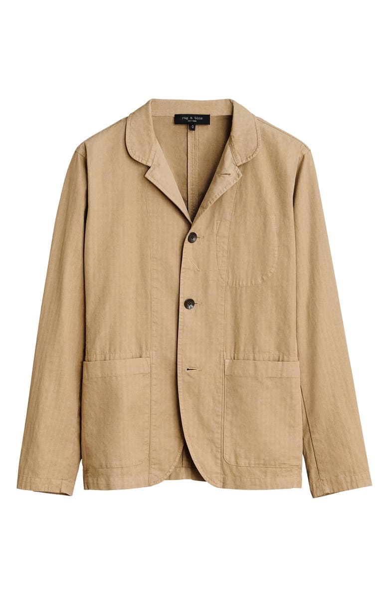 rag & bone Jasper Cotton & Linen Jacket, Alternate, color,