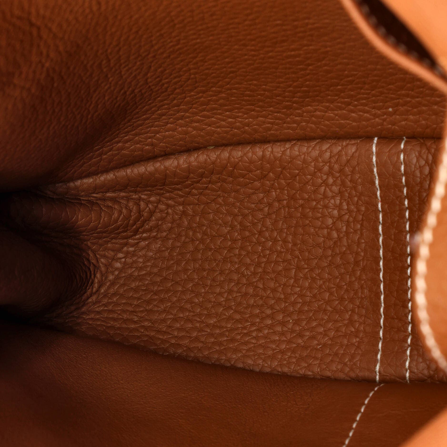 Pre-Owned Hermes Halzan Bag Clemence 25, Alternate, color, Gold