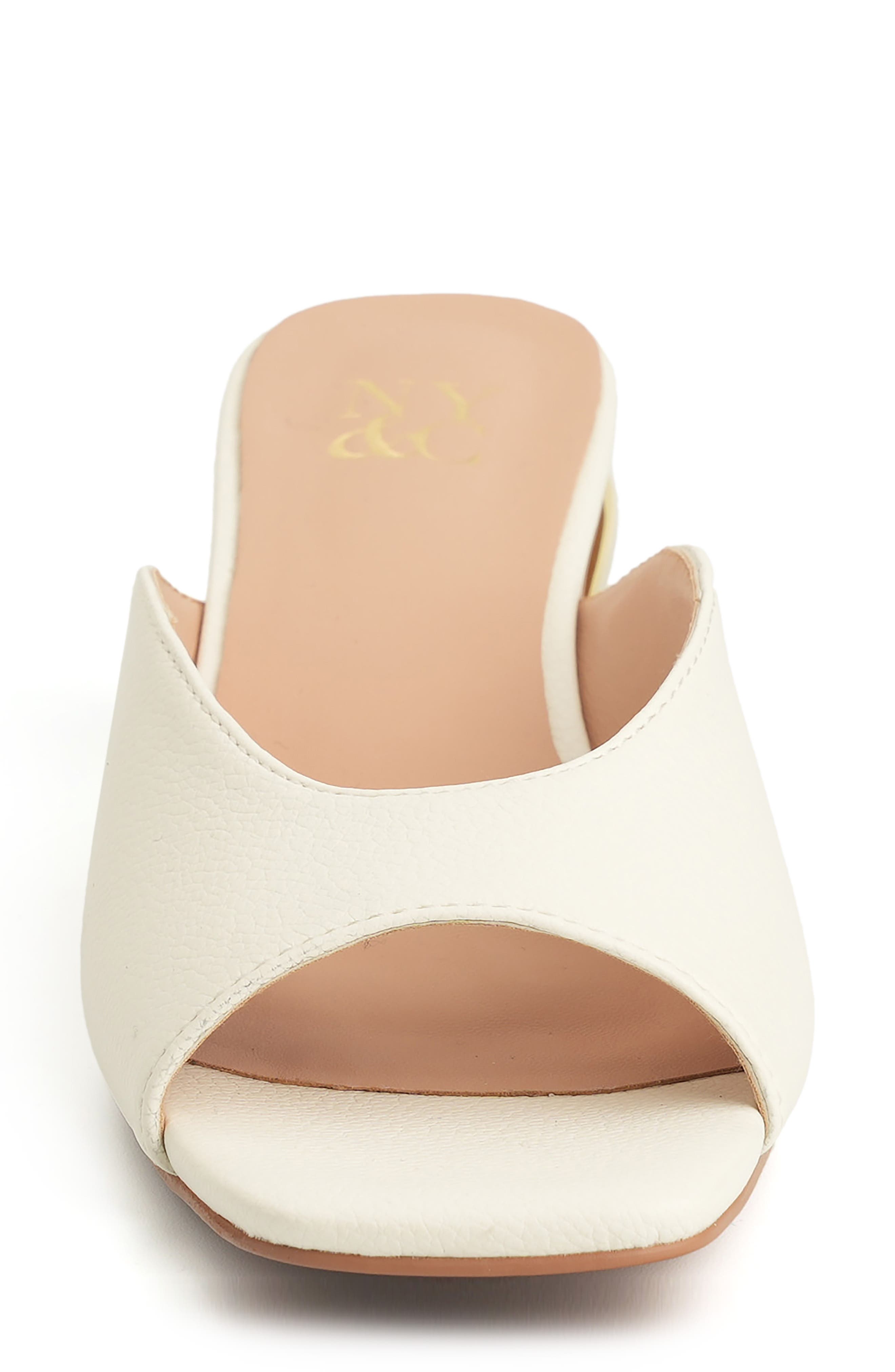 NEW YORK AND COMPANY Malany Wedge Slide Sandal, Alternate, color, White
