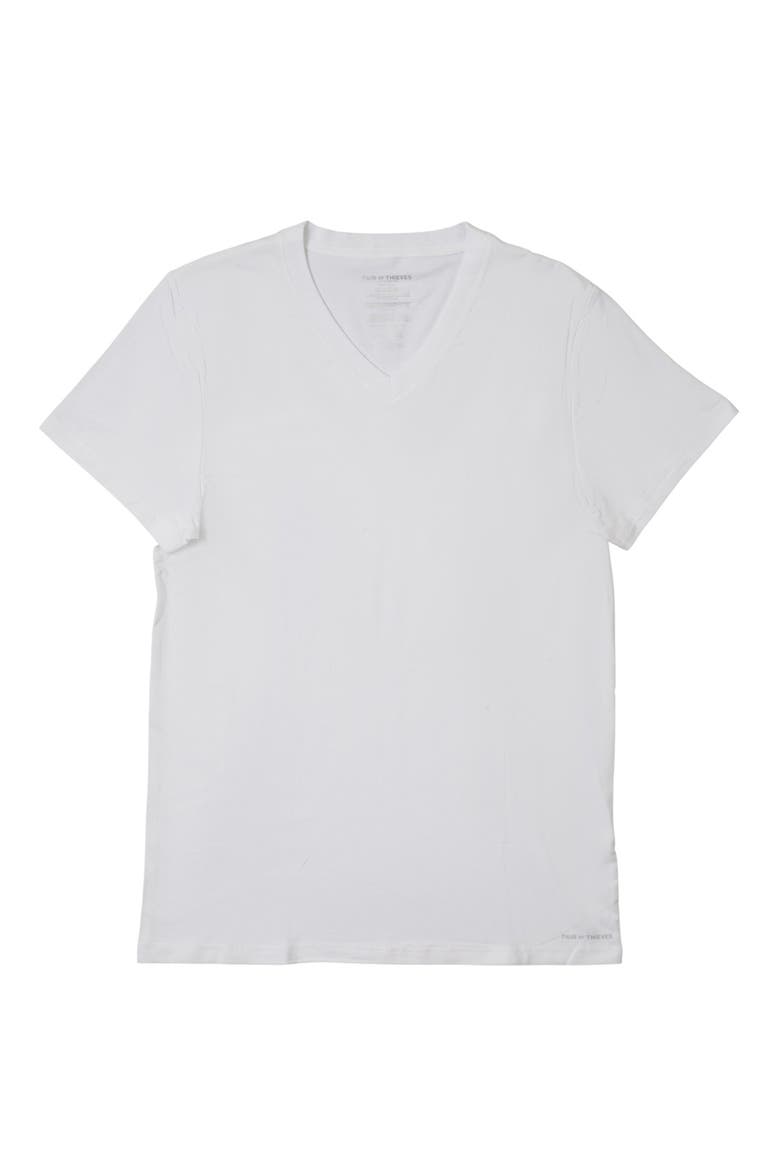 2-Pack Classic V-Neck Undershirts, Main, color, WHITE