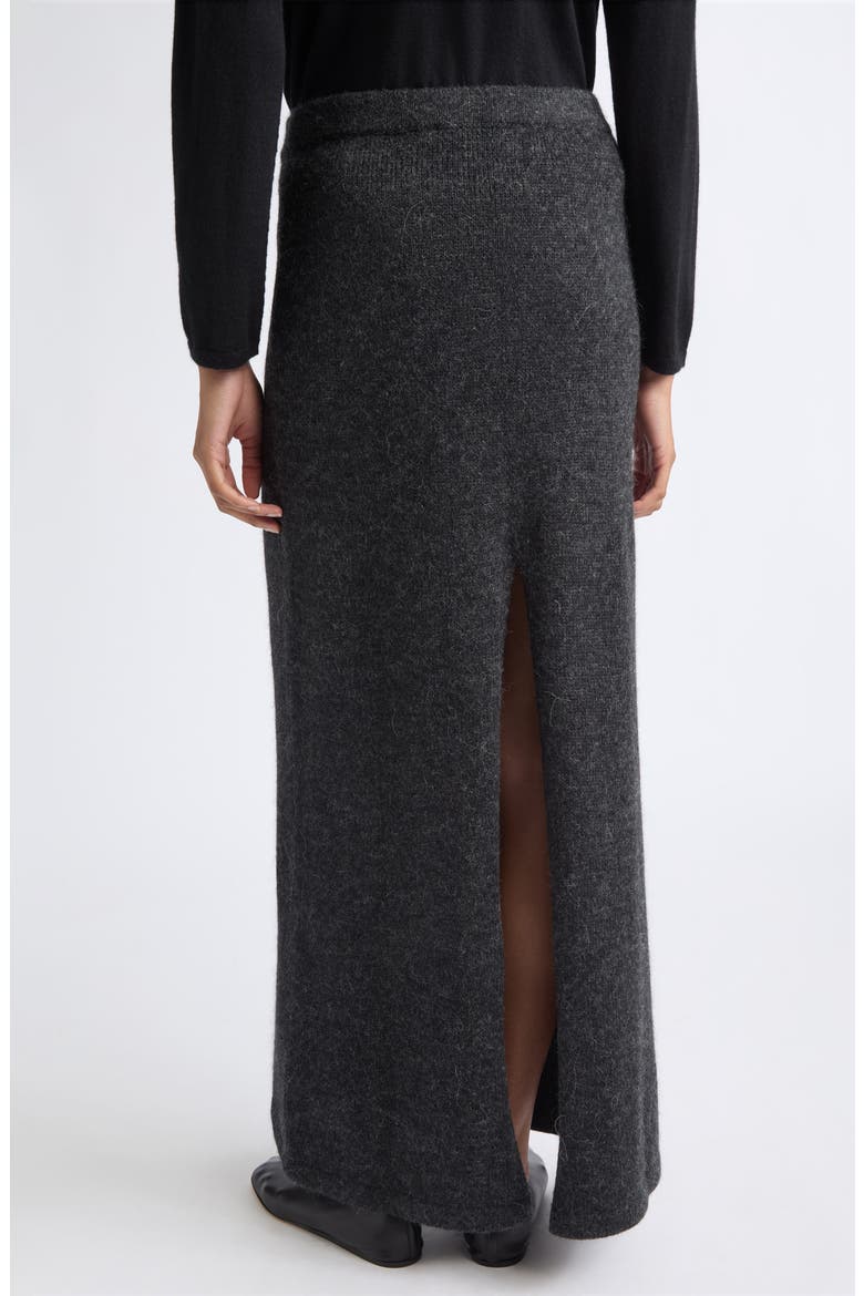 Dione Knit Alpaca & Merino Wool Blend Maxi Skirt, Alternate, color, CHARCOAL