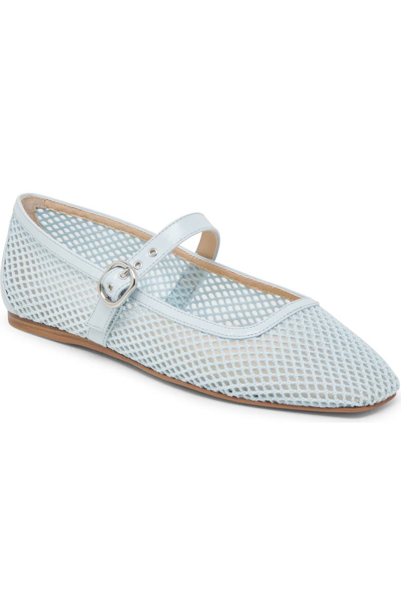 Dolce Vita Rodni Mary Jane Flat, Main, color, Light Blue Woven Mesh