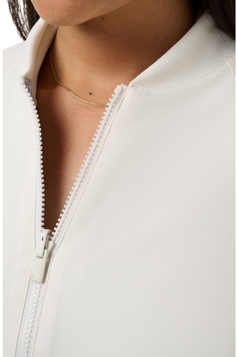 Opening Shot Performance Reversible Bomber Jacket, Alternate, color, SNOW WHITE
