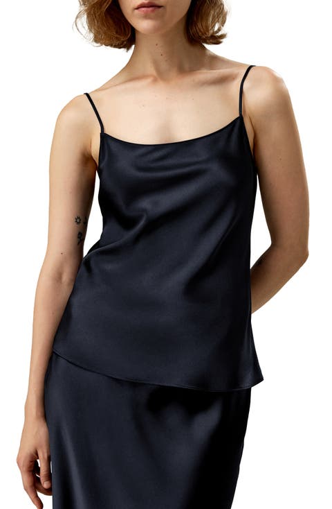 Double-Faced Silk Charmeuse Camisole