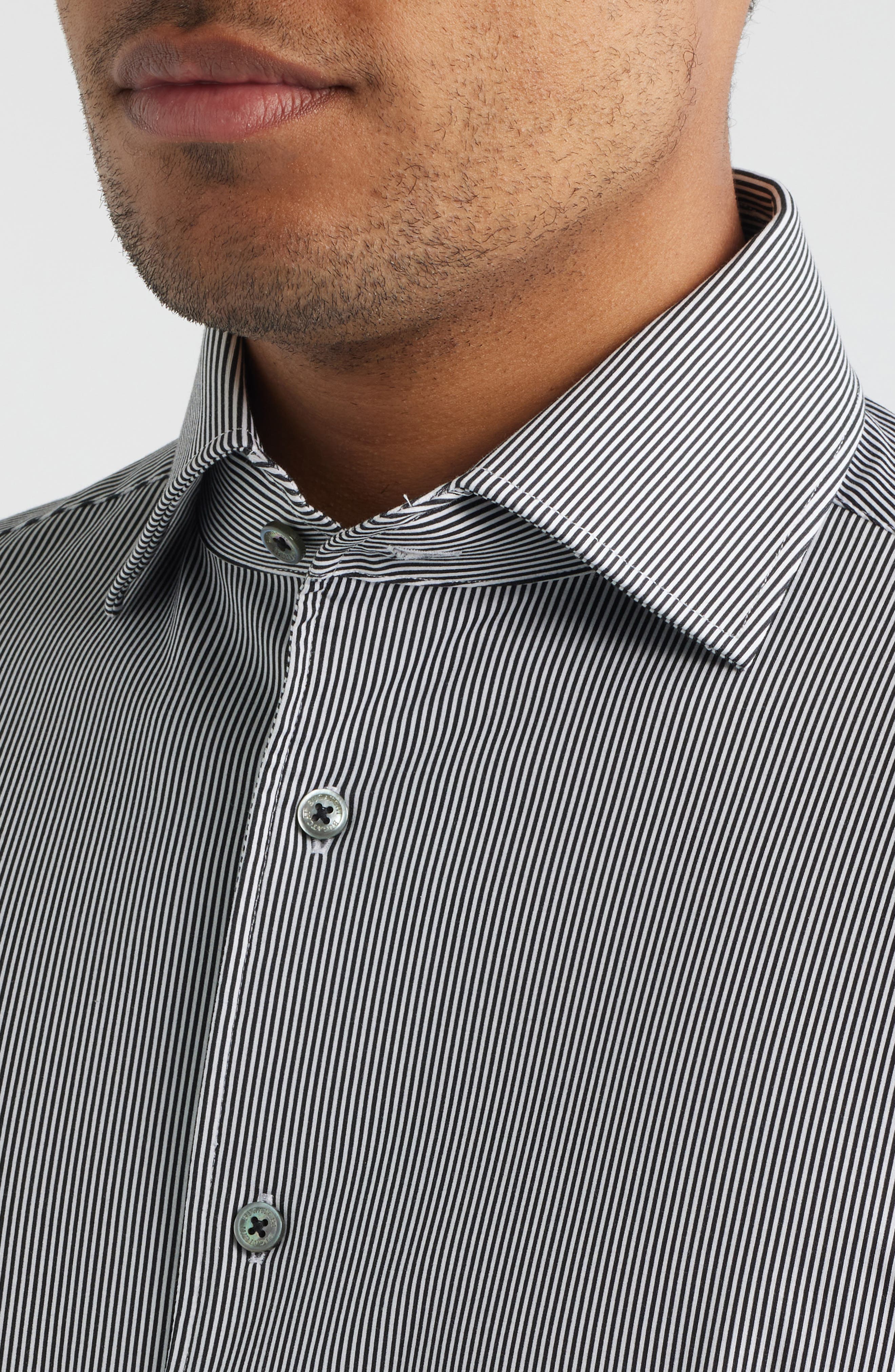 Devon OoohCotton Stripe Long Sleeve Button-Up Shirt - image 2