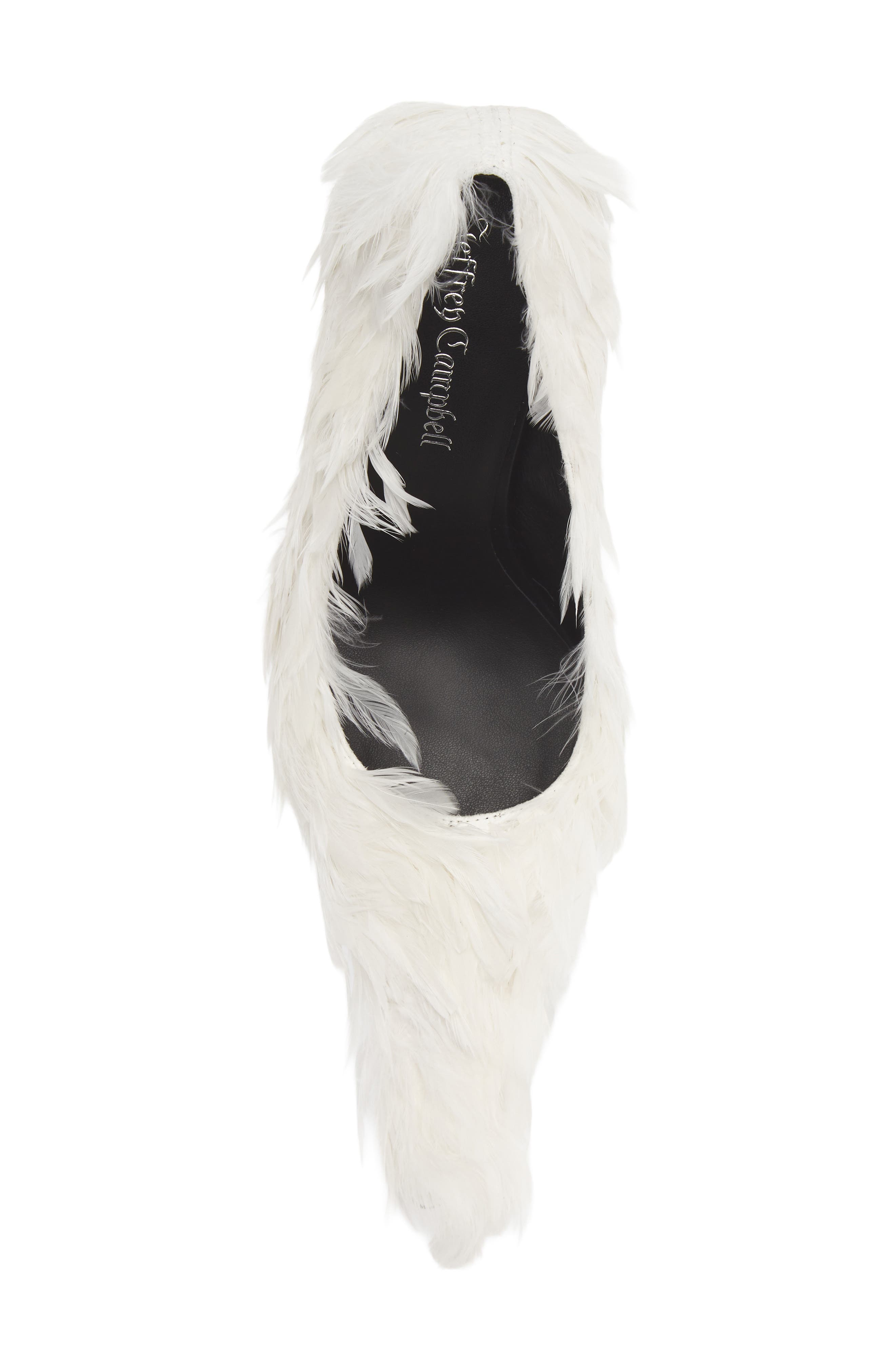 Plumage Pointed Toe Pump, Alternate, color, WHITE