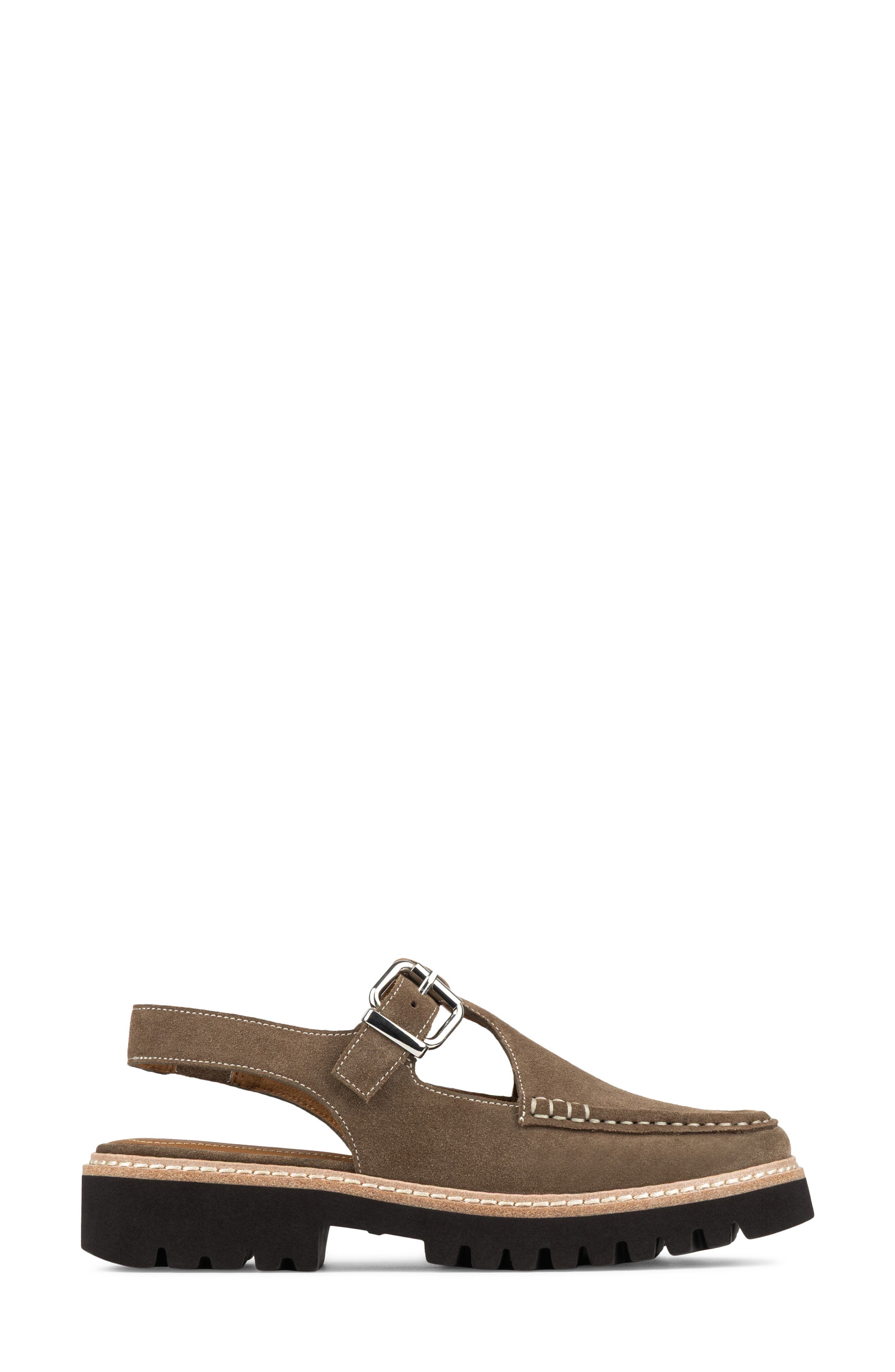 Cutout Slingback Loafer, Alternate, color, BARK