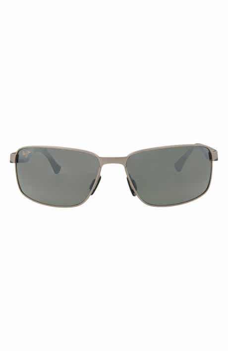 Maui Jim 61mm Rectangle Frame Polarized Sunglasses