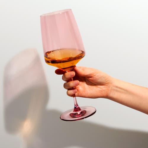 Viski Reserve Nouveau Crystal Wine Glasses Set Of 4 In Multi