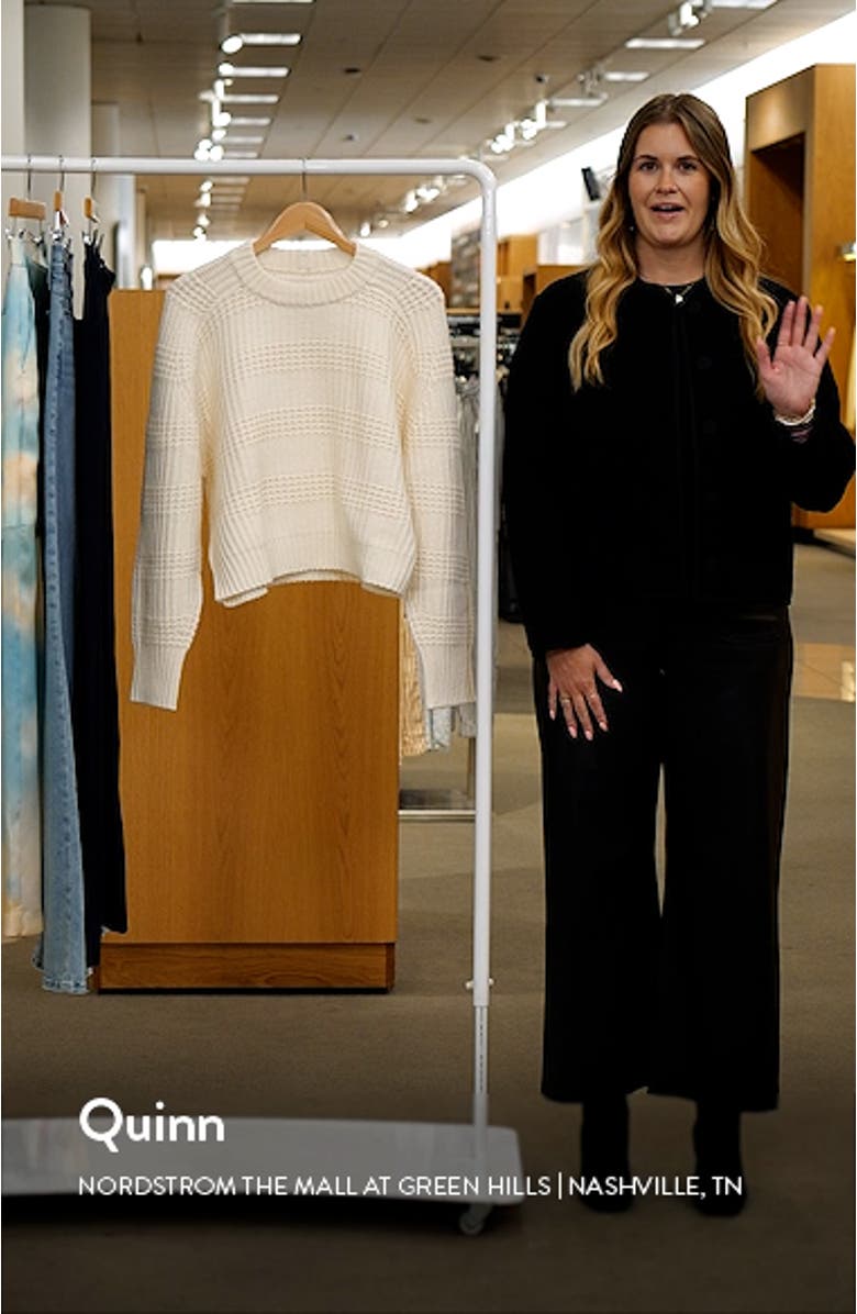 Duba Mixed Stitch Cashmere Sweater, sales video thumbnail