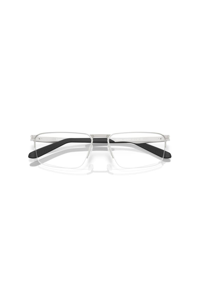57mm Rectangle optical glasses, Alternate, color, Silver