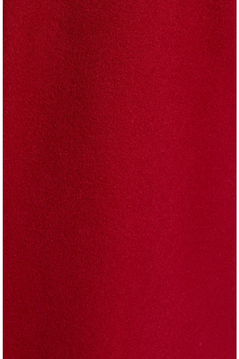 Placket Front Wool Car Coat, Alternate, color, CURRANT