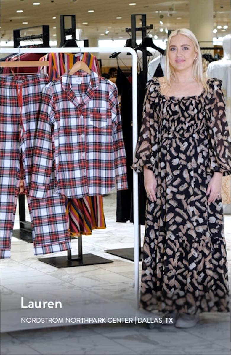 Balmoral Tartan Cotton Flannel Pajamas, sales video thumbnail