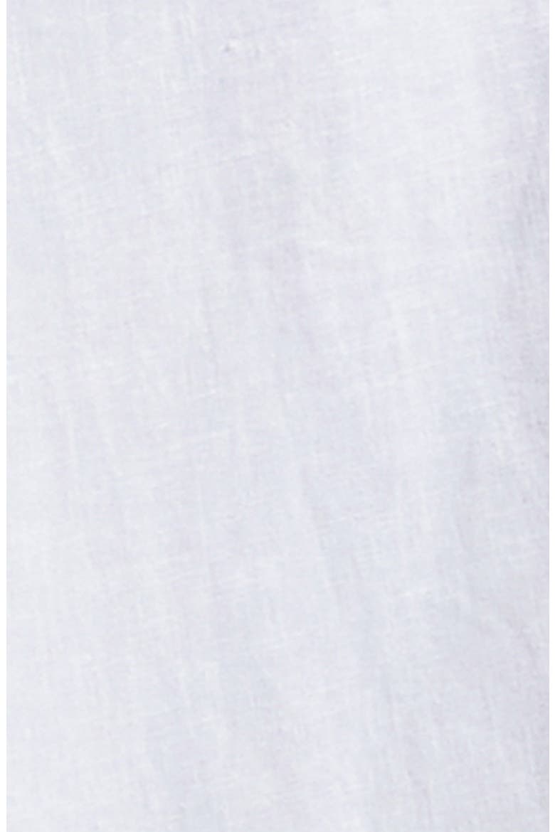Simone Tie Back Linen Dress, Alternate, color, WHITE