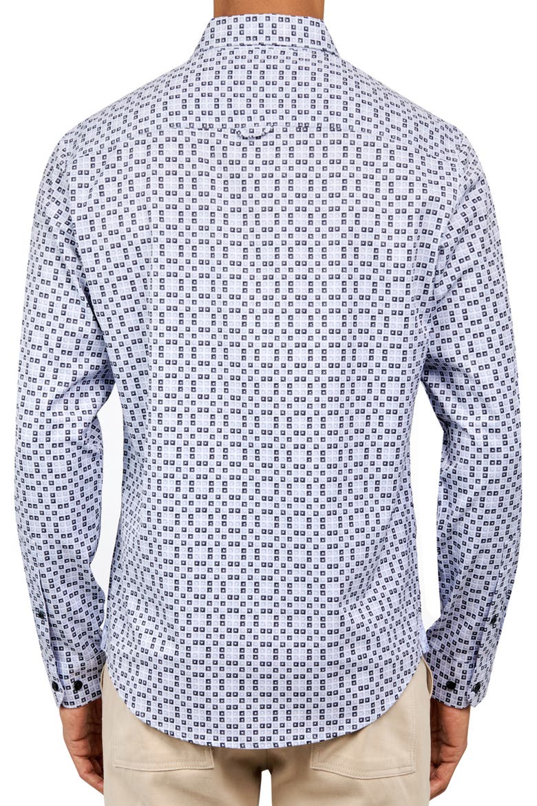 Stockton Square Geo Long Sleeve Shirt, Alternate, color, BLACK/ GREY