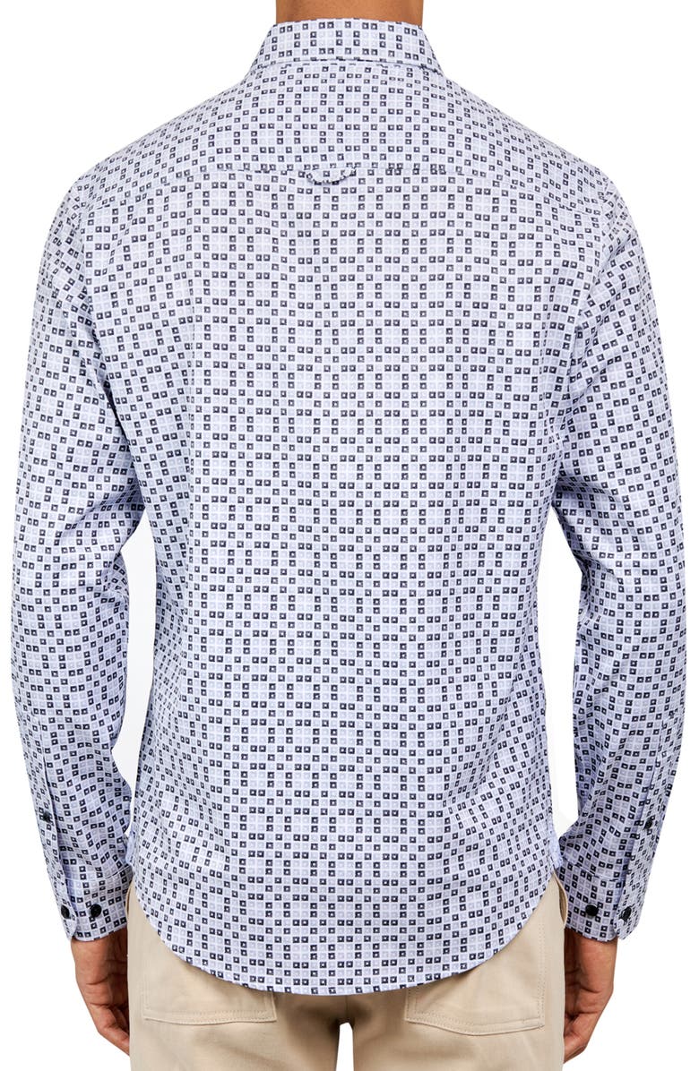 Brooklyn Brigade Stockton Square Geo Long Sleeve Shirt, Alternate, color, Black/ Grey