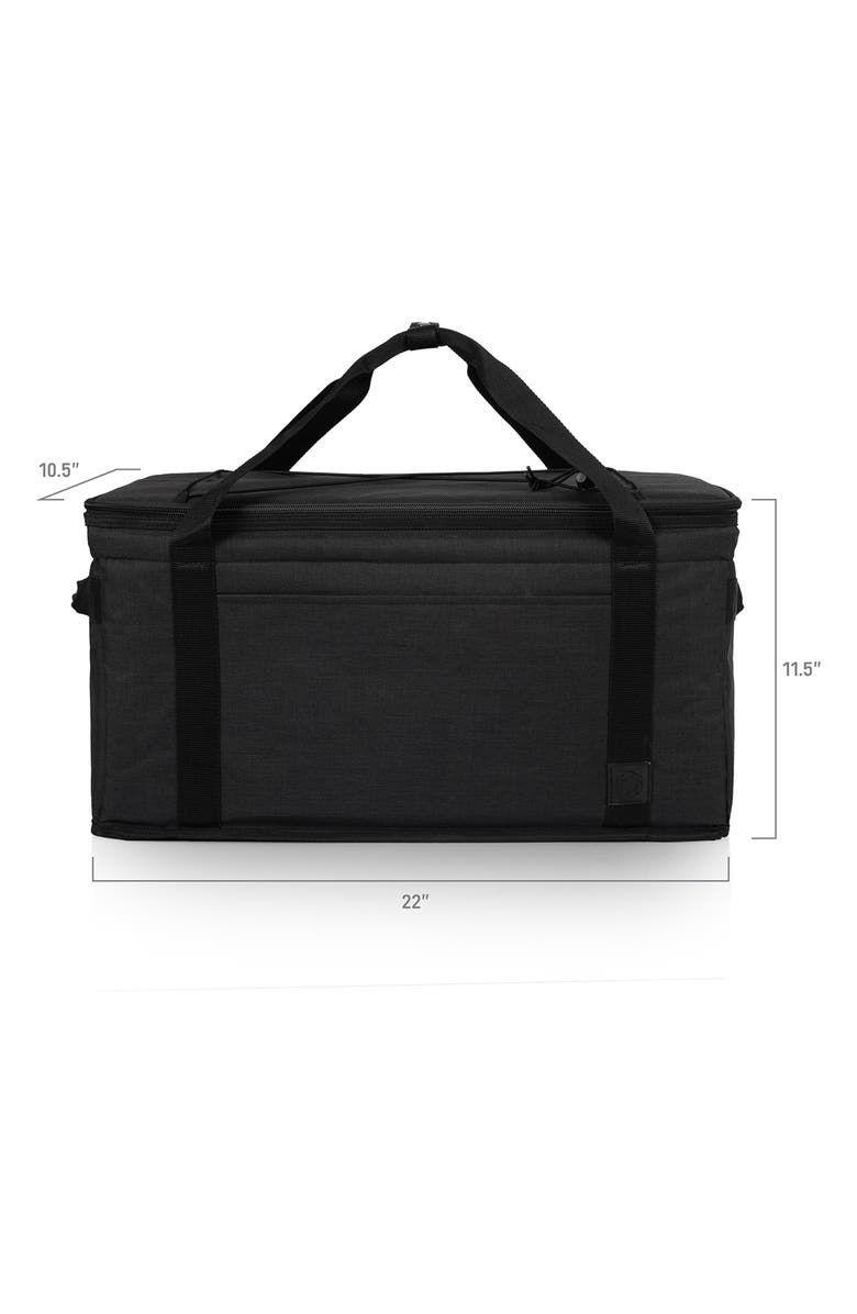 Picnic Time Collapsible Cooler Tote, Alternate, color, Black