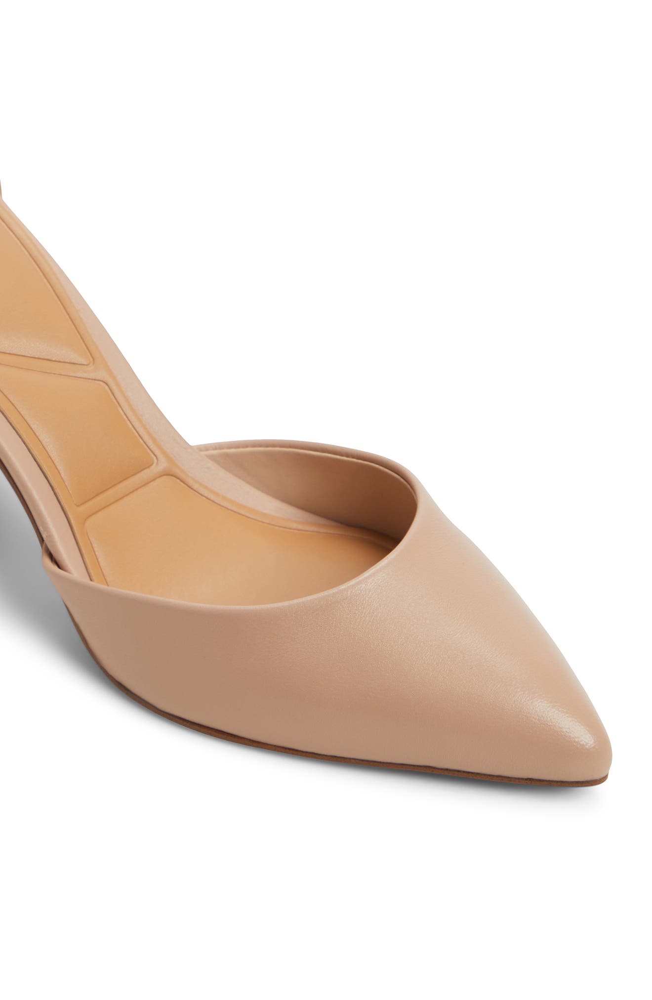 Jan Ankle Strap Pointed Toe Pump, Alternate, color, BEIGE