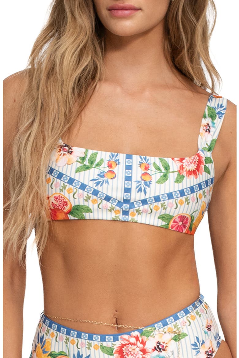 Sele Basket Bikini Top, Main, color, BLUE