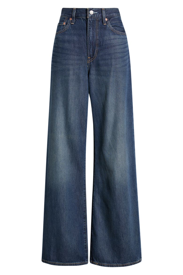 Ribcage High Waist Wide Leg Jeans, Alternate, color, LOST IN TRANSLATION